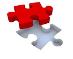 red puzzle piece