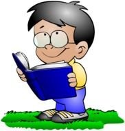 Boy Reading Clip Art N14