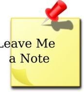 Cartoon leave me a note clipart