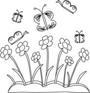 Spring Clip Art Black And White N9