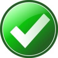 Check Mark Button Clip Art