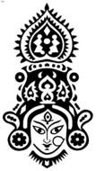 Saraswati as a graphic illustration