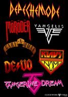 Clip art of the 80s Music Logos