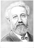 Jules Verne Art drawing