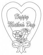 Happy Mothers Day Coloring Pages N3