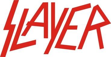 Slayer, Red and White Logo of American thrash metal band