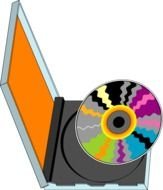 Compact Disk 02 Clipart Medium Size