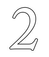 Number Two Coloring Page