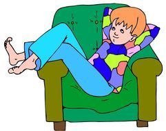 Lazy People Clip Art N3