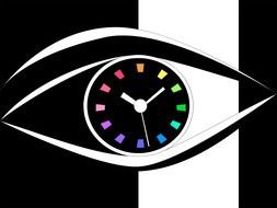 clock design as eye