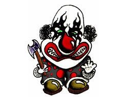 Killer Clown Tattoo Drawings drawing