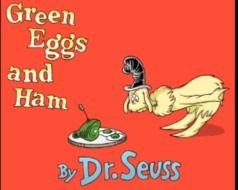 "Green Eggs And Ham" By Dr. Seuss clipart