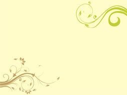 drawn two sprouts on a banner