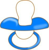 Baby Girl Pacifier Clip Art N8