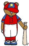 clipart of the Baseball player bear