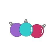 small Christmas Ornament Clip Art drawing