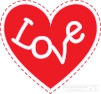 Valentines Day Heart With Love 15 Classroom Clipart