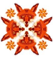 Clipart of Fox Pattern