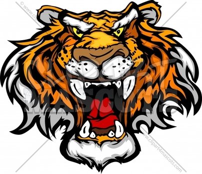 Tiger Mascot Clip Art N42