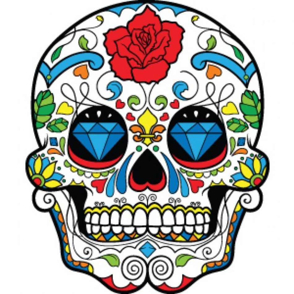 DIA De Los Muertos Skulls N2