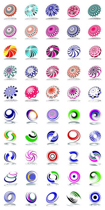 clipart of different circles