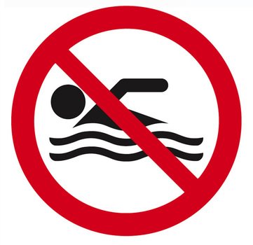 No Swimming Sign N3