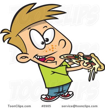 Cartoons Eating Pizza N3