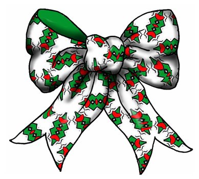 BRIGHTLY COLORED RIBBON BOWS WITH REPEAT PATTERNS CRAFTY CLIP