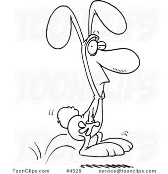 Cartoon Bunny Hopping N2
