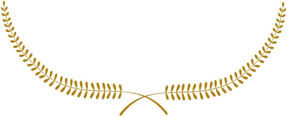 painted two golden leaves of fern