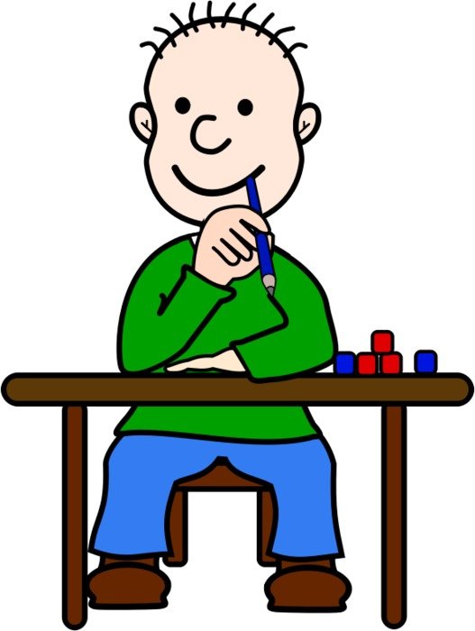 Boy Thinking Clip Art N15