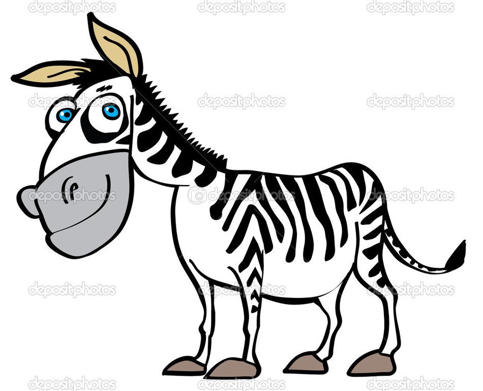 Cartoon Zebra N10