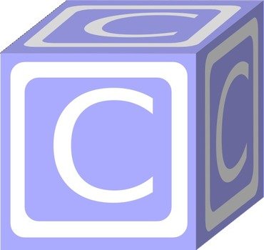 Baby Blocks Letter C Clip Art