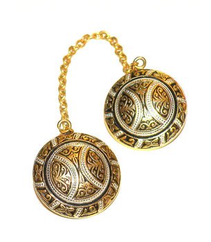 Vintage Sweater Clips With Chains
