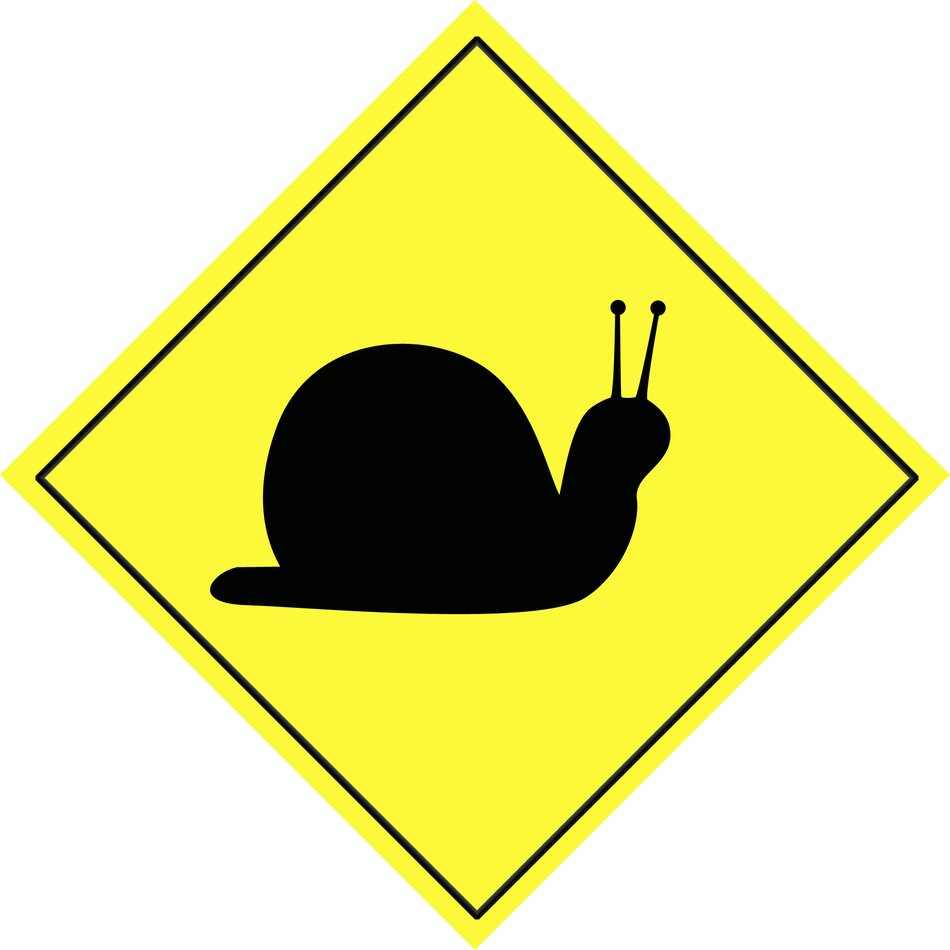 Slow Down Yield Sign