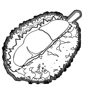 Black And White Food Clip Art N21