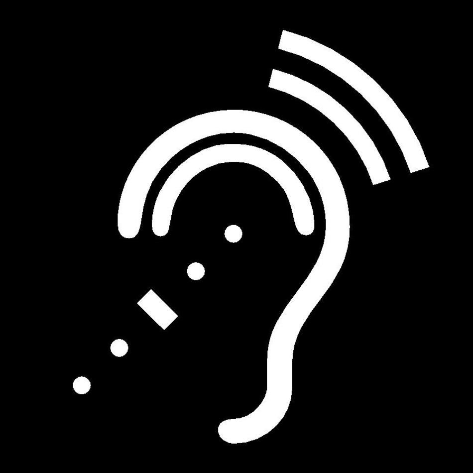 Symbol of Hearing and Listening Devices