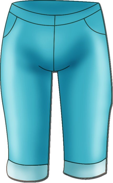 Blue Capris drawing