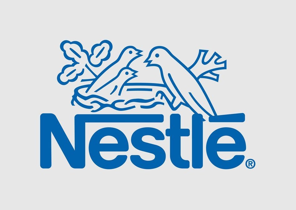 Nestle birds Logo drawing