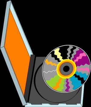 Compact Disk 02 Clipart Medium Size