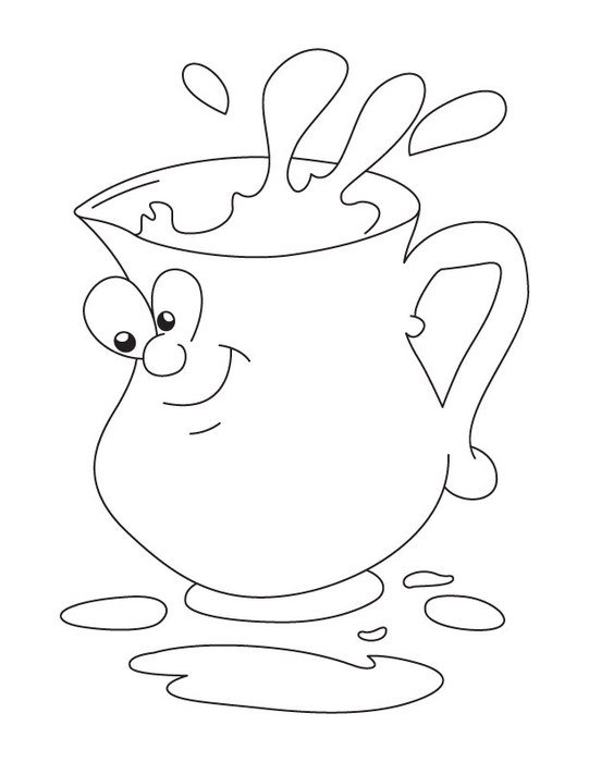 Jug Coloring Page N2