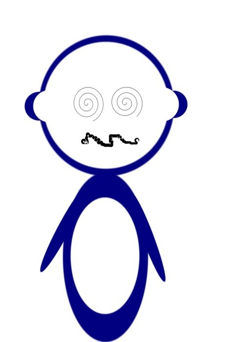 personas confundidas dibujos