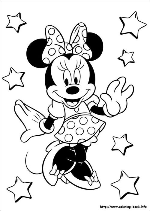 Minnie Mouse Coloring Pages N6