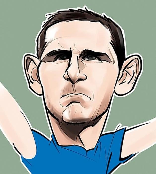 Cartoon Soccer Player Caricature