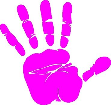 Handprint Clip Art N28