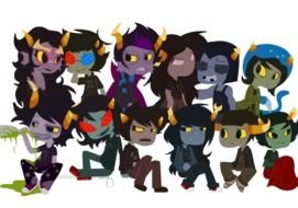 drawn group of monsters
