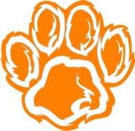 Orange Tiger Paw Clip Art N3