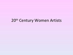 20th Century Artist Woman