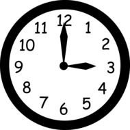 Clock vector Clipart