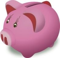 Cartoon Piggy Bank Clip Art N2